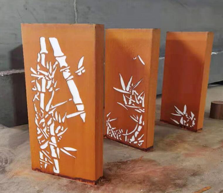 连城锈钢板灯箱
