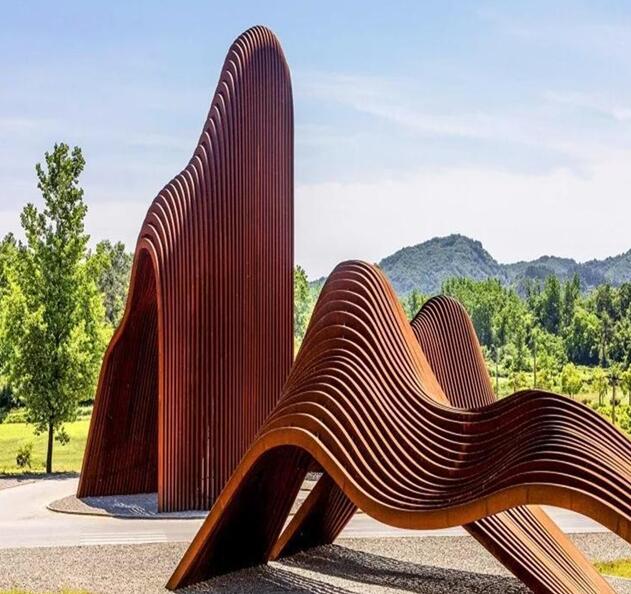 连城锈钢板造型